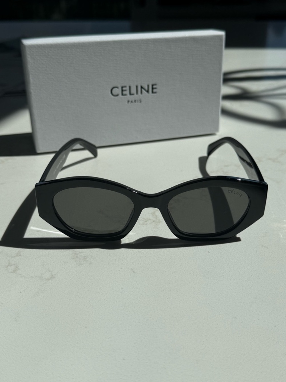 Black Celine Triomphe Sunglasses - Picture 6 of 6
